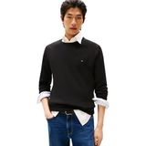 Tommy Hilfiger core essential cotton crew neck Erkek Kazak black XL