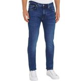 Tommy Hilfiger Core Slim Bleecker streç erkek kot pantolon, Denim (Oregon Indigo), 34W / 30L