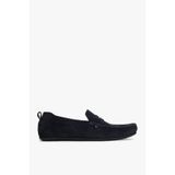 Tommy Hilfiger Core Süet Driver Erkek Mavi Loafer Ayakkabı