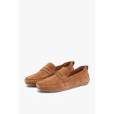 Tommy Hilfiger Core Süet Driver Erkek Taba Loafer Ayakkabı