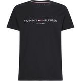 Tommy Hilfiger Core Tommy Logo Tee Erkek Tişört - 2XL - Siyah