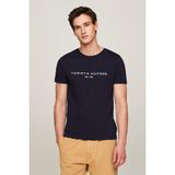 Tommy Hilfiger Core Tommy Logo Tee Erkek Tişört - S - Lacivert