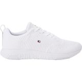 Tommy Hilfiger Corporate Knit Rib Runner Ayakkabı - Beyaz