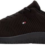 Tommy Hilfiger Corporate Knit Rib Runner Siyah Spor Ayakkabı
