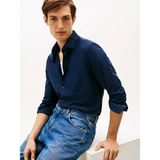 Tommy Hilfiger Dc Comfort Jersey Erkek Gömlek MW0MW42852C1G - Lacivert - XL