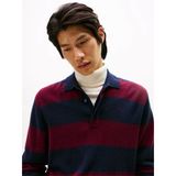 Tommy Hilfiger Dc Knıtted Rugby Erkek Mavi Kazak - Mw0mw40855