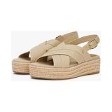 Tommy Hilfiger Denım Espadrılle Platform Sandal Bej
