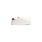 Tommy Hilfiger Deri Cupsole Court Spor Ayakkabı - Bej
