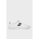 Tommy Hilfiger Deri Karışımlı Sneaker Ayakkabı Bayan Ayakkabı FW0FW09353 Ybs - Beyaz