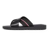 Tommy Hilfiger Deri Logolu Sandalet Erkek SANDALET FM0FM05415 BDS