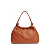 Tommy Hilfiger Deri Omuz Çantası, Standart, AW0AW18376, BROWN, Kadın