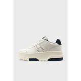 Tommy Hilfiger Deri Platform Sneaker Ayakkabı Kadın Ayakkabı EN0EN02592 Ybı - Beyaz