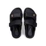 Tommy Hilfiger Deri Sandalet, 37, FW0FW09121, Siyah, Kadın