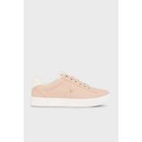 Tommy Hilfiger Deri Sneaker Ayakkabı Kadın Ayakkabı FW0FW07999 Try - 7F8-Pembe