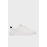 Tommy Hilfiger Deri Sneaker Ayakkabı Kadın Ayakkabı FW0FW09105 0k6 - Beyaz