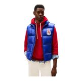 Tommy Hilfiger Dik Yaka Kolsuz Şişme Yelek, M, MW0MW41514, Mavi, Erkek