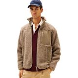 Tommy Hilfiger Dik Yaka Sweatshirt, L, 5003297443, Bej, erkek