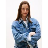 Tommy Hilfiger Dnm Lana Casual Jacket Kadın Mavi Mont - WW0WW46485 - 38