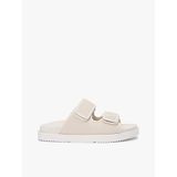 Tommy Hilfiger Double Strap Nubuk Sandalet, 40, FW0FW09298, Krem, Kadın