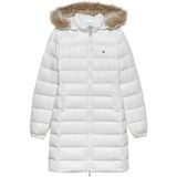 Tommy Hilfiger DW0DW18864 YBL Beyaz1 Kapüşonlu Kadın Montu