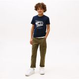 Tommy Hilfiger Effortless Kız Çocuk Lacivert T-SHIRT C1G Şık Tasarım ve Günlük Kullanım - C1G-Lacivert - 10