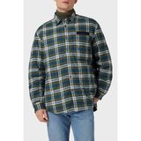 Tommy Hilfiger Ekoseli Pamuklu Loose Fit Gömlek Ceket Erkek Ceket MW0MW32859 0n1 - Yeşil