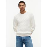 Tommy Hilfiger Ekru Erkek Bisiklet Yaka Kazak MW0MW43261Z00_MOCK Cable Crew Neck - XL