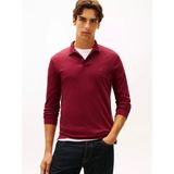 Tommy Hilfiger Erkek %100 Pamuklu Normal Kesim Uzun Kollu Kırmızı Polo Yaka T-Shirt MW0MW37317-VLP