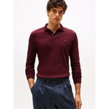 Tommy Hilfiger Erkek %100 Pamuklu Normal Kesim Uzun Kollu Kırmızı Polo Yaka T-Shirt MW0MW37317-XIH - 3XL
