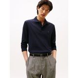 Tommy Hilfiger Erkek %100 Pamuklu Normal Kesim Uzun Kollu Lacivert Polo Yaka T-Shirt MW0MW37317-DW5 - 3XL
