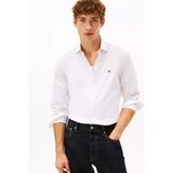 Tommy Hilfiger Erkek %100 Pamuklu Slim Fit Uzun Kollu Beyaz Gömlek MW0MW41684-YBR - 2XL