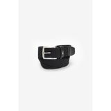 Tommy Hilfiger Erkek 3,5 cm Denton Elastik Örgülü Kemer, siyah siyah), 100