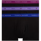 Tommy Hilfiger Erkek 3'lü paket boxer şort, logolu külot, siyah (RCH MUL/Wdge Blu/Mon Prple), S