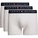TOMMY HILFIGER Erkek 3P TRUNK Şort Grey Htr/Grey Htr/Grey Htr XL