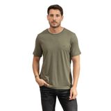 Tommy Hilfiger Erkek Bisiklet Yaka T-Shirt, Yeşil, 2XL Beden