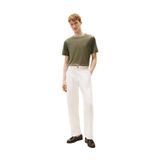 Tommy Hilfiger Erkek Bisiklet Yaka T-Shirt, Yeşil, XS Beden