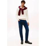 Tommy Hilfiger Erkek Bleecker Tam Kalıp Solma Efektli Jean Pantolon MW0MW403591 - Lacivert - 33 - 32