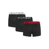 Tommy Hilfiger Erkek Boxer, 3'lü Trunk, Pamuk Modal Karışım, Siyah, XL