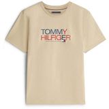 Tommy Hilfiger Erkek BRAND LOVE BIG TEXT S/S Tişört (1'li paket), Sandal ağacı, XL