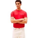 Tommy Hilfiger Erkek Brand Love Small Hilfiger Tee Mw0mw41456 S/S T-Shirt (1'li paket), Kırmızı (Medium Red), M