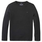 TOMMY HILFIGER Erkek Çocuk Gömleği BOYS BASIC CN KNIT L/S Shirt Meteorite 4