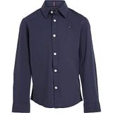 Tommy Hilfiger Erkek Çocuk SOLID STRETCH POPLIN SHIRT L/S Shirt Twilight Navy 74