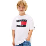 Tommy Hilfiger Erkek çocuk tişörtü, beyaz, Beyaz-ybr, 8 Yaş