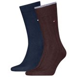 Tommy Hilfiger Erkek Çorap, Kahverengi, 43 Beden, 2'li Paket