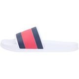Tommy Hilfiger Erkek Core Flag Pool Terlik, 41, FM0FM05798, Beyaz
