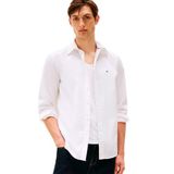 Tommy Hilfiger Erkek CORE FLEX POPLIN SOLID RF SHIRT Shirt White L