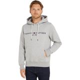 Tommy Hilfiger Erkek CORE TOMMY LOGO HOODY Sweatshirt CLOUD HTR S