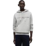 Tommy Hilfiger Erkek CORE TOMMY LOGO HOODY Sweatshirt CLOUD HTR XL