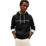 Tommy Hilfiger Erkek CORE TOMMY LOGO HOODY Sweatshirt JET BLACK S