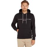 Tommy Hilfiger Erkek CORE TOMMY LOGO HOODY Sweatshirt JET BLACK XXL